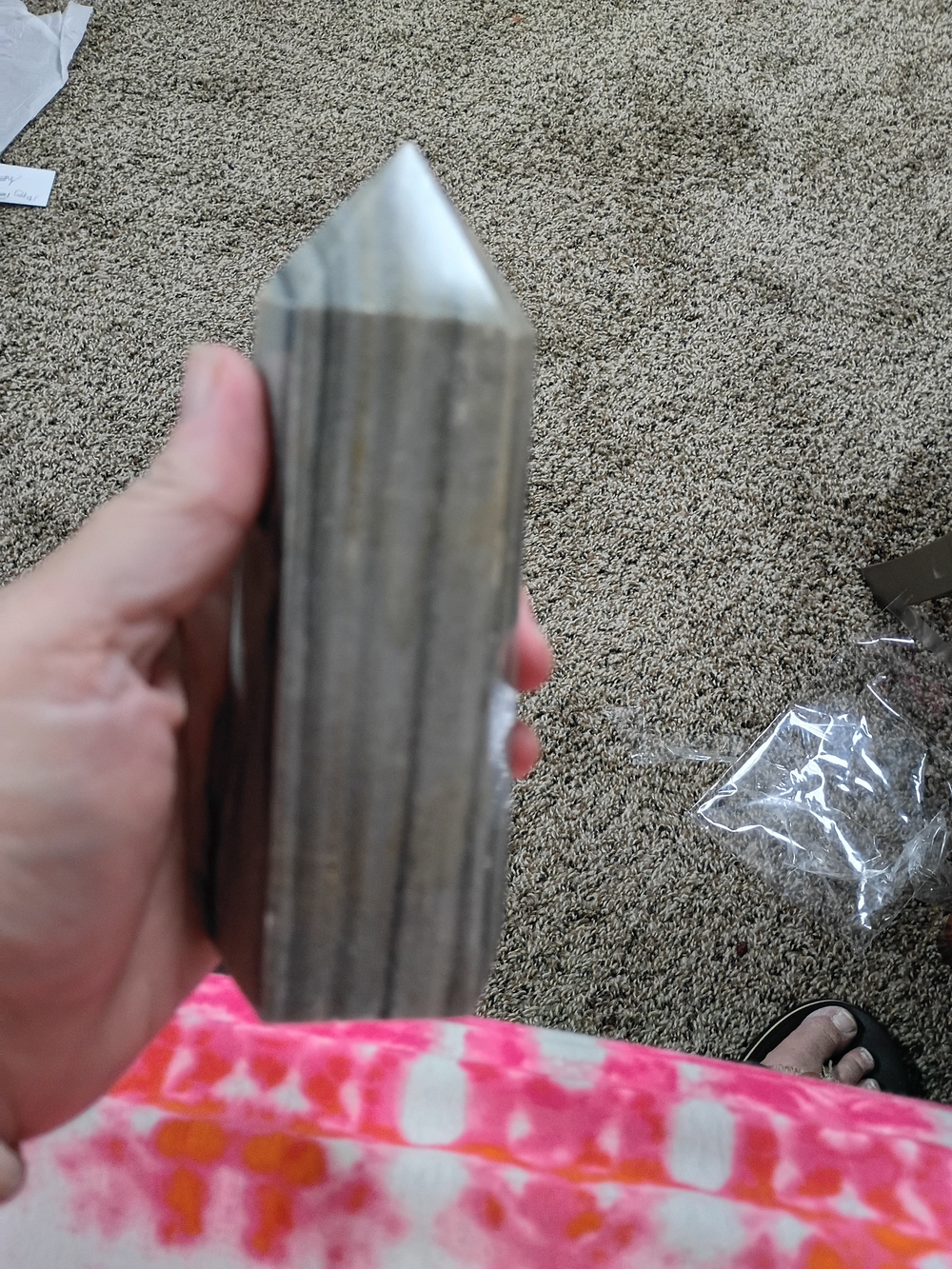 Zebra Jasper Tower 7 X 3.5 Inches